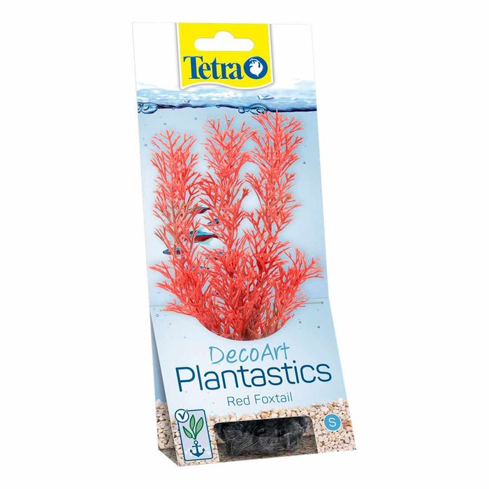 Декорація для акваріума Tetra DecoArt Plantastics рослина з обважнювачем «Red Foxtail» L 30 см (пластик) - masterzoo.ua