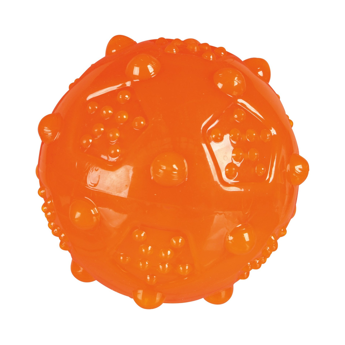 Игрушка для собак Trixie Мяч игольчатый с пищалкой d=7 см (термопластичная резина, цвета в ассортименте) - masterzoo.ua