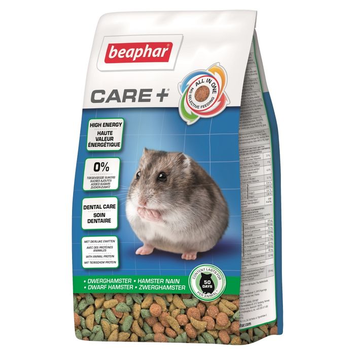 Корм для джунгарских хомяков Beaphar CARE+ Dwarf Hamster 250 г - masterzoo.ua