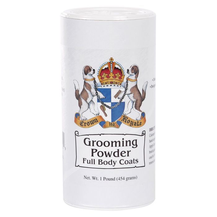 Пудра для котів та собак Crown Royale «Grooming Powder Full Body Coats» 454 г (для густої та жорсткої шерсті) - masterzoo.ua