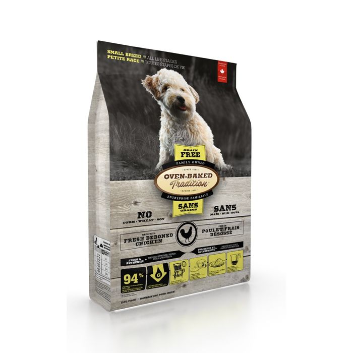 Сухий корм Oven-Baked Tradition Dog Small Breed Grain Free 1 кг - курка - masterzoo.ua