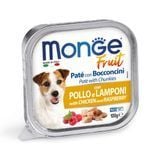 Вологий корм для собак Monge Fruit 100 г - курка та малина - masterzoo.ua