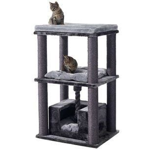 Когтеточка-комплекс для кошек Nobby Brida 60x48х100 см - серый - masterzoo.ua