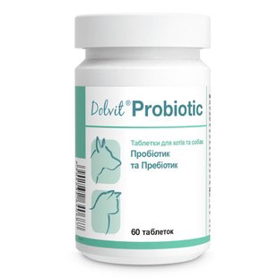 Таблетки для собак и кошек Dolfos Dolvit Probiotic 60 шт - masterzoo.ua