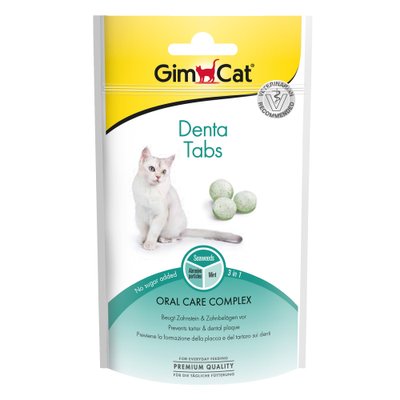 Таблетки для котів GimCat Denta Tabs 40 г (для зубів) - masterzoo.ua