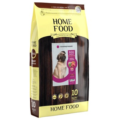 Сухой корм для собак Home Food Hypoallergenic Adult Mini & Medium 10 кг - телятина с овощами - masterzoo.ua