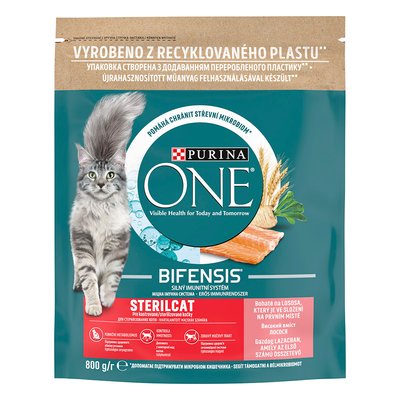 Сухий корм для стерилізованих котів Purina One Sterilised 800 г (лосось)