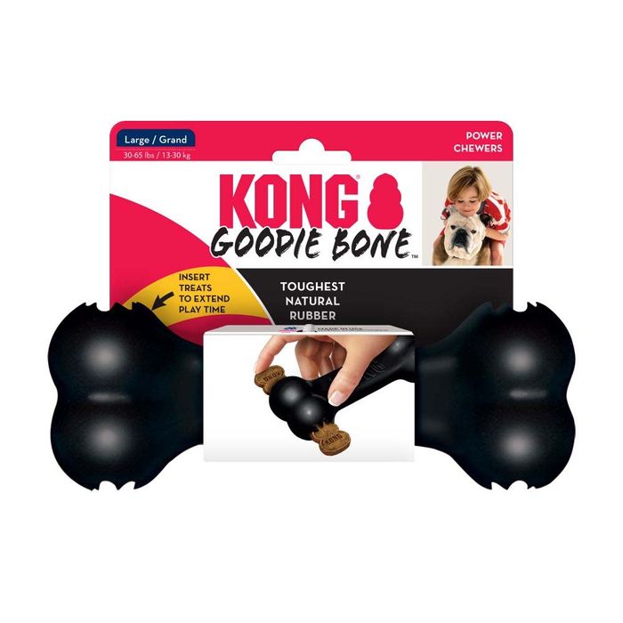 Іграшка для собак, кістка-годівниця Goodie Bone Kong Extreme 25,6 см L - masterzoo.ua