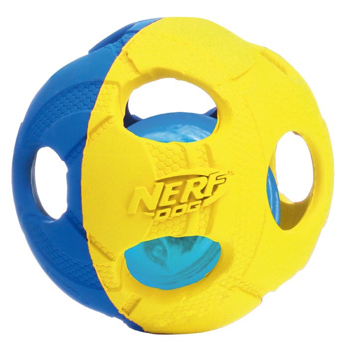 Іграшка для собак Nerf М'яч, що світиться d=6 см (гума) - masterzoo.ua