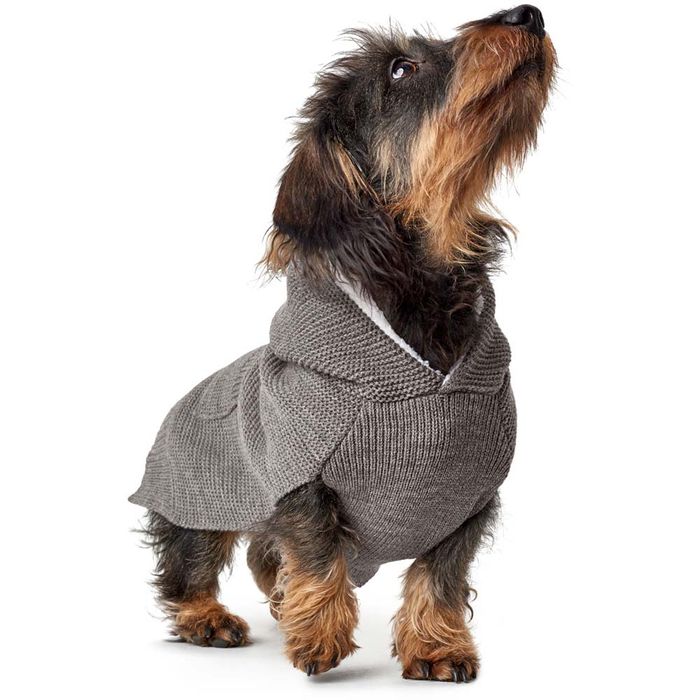 Пуловер для собак Hunter Rögla длина спины 25 см (серый) - masterzoo.ua