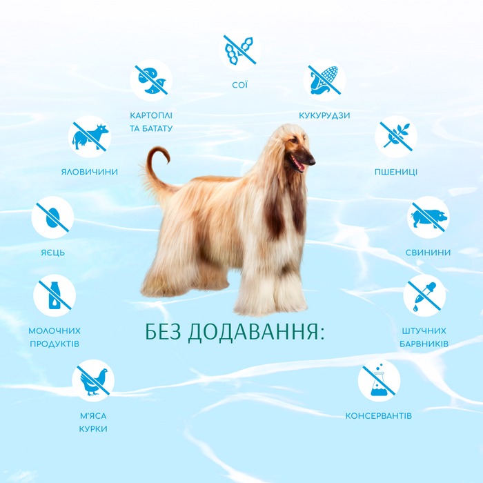 Сухой беззерновой корм для собак Optimeal Dog Beauty Podium Shiny Coat & Dental Care 1,5 кг (морепродукты) - masterzoo.ua