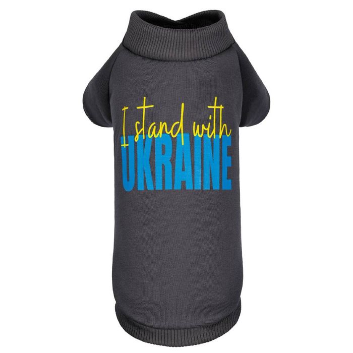 Толстовка для собак Pet Fashion «I stand with Ukraine» M - masterzoo.ua