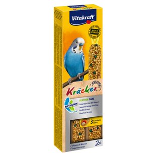 Лакомство для волнистых попугаев Vitakraft «Kracker Original Feather Care» 60 г / 2 шт. (при линьке) - masterzoo.ua