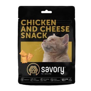 Лакомство для кошек Savory Chicken and Cheese Snack 180 г - курица и сыр - masterzoo.ua