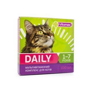 Vitomax Daily витамины для кошек 1-7 лет 100 шт - masterzoo.ua