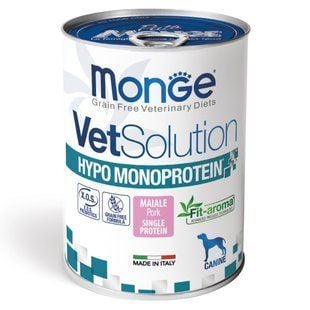Вологий корм для собак Monge VetSolution Hypo Monoprotein 400 г - свинина - masterzoo.ua