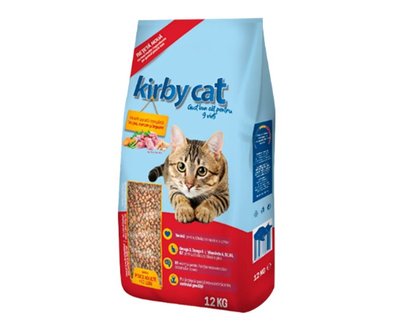 Сухий корм для котів KIRBY CAT 12 кг (курка, індичка та овочі) - masterzoo.ua