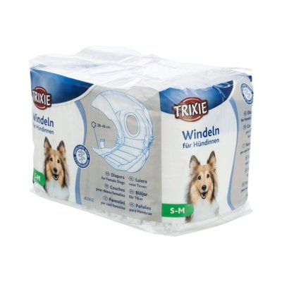 Подгузники для собак (девочек) Trixie 28-40 см S-M 12 шт. - masterzoo.ua