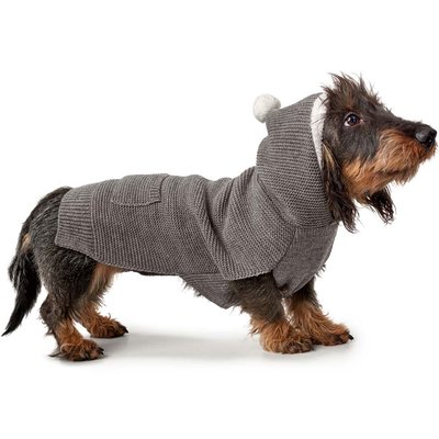 Пуловер для собак Hunter Rögla довжина спини 30 см (сірий) - masterzoo.ua