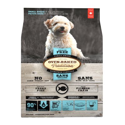 Сухий корм Oven-Baked Tradition Dog Small Breed Grain Free 1 кг - риба - masterzoo.ua