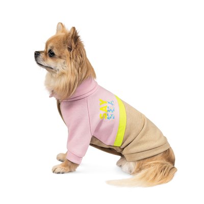 Толстовка для собак Pet Fashion «Daisy» M (розовая/бежевая) - masterzoo.ua