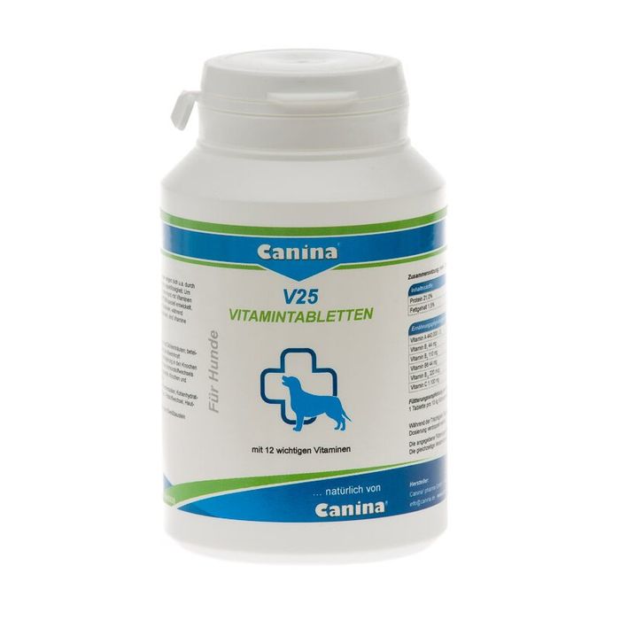 Витамины для собак Canina «V25» 30 таблеток, 100 г (мультивитамин) - masterzoo.ua