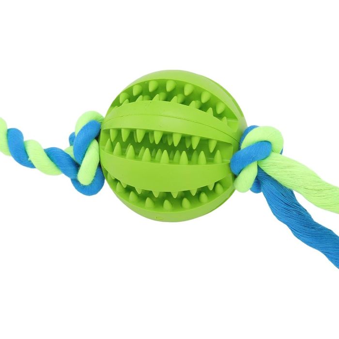 Игрушка для собак MasterZoo Мячик с веревками 7 см - masterzoo.ua