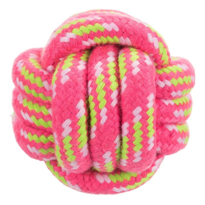 Іграшка для собак Trixie М'яч плетений d=6 см (текстиль, кольори в асортименті) - masterzoo.ua
