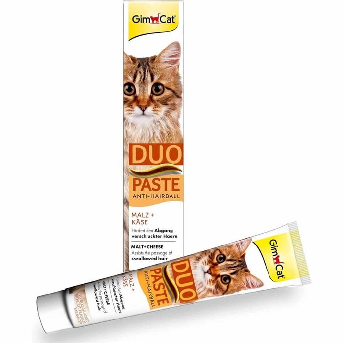 Ласощі для котів GimCat Duo Paste Anti-hairboll 50 г -  сир та мальт - masterzoo.ua