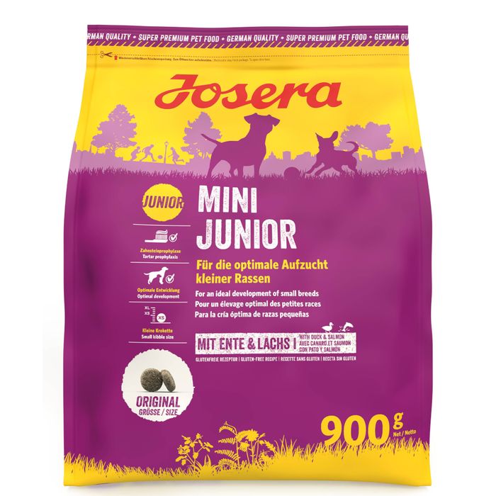 Сухой корм для щенков Josera Mini Junior 900 г - утка и рис - masterzoo.ua