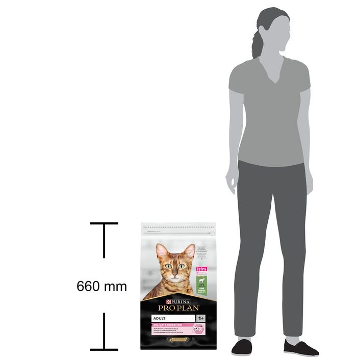 Сухой корм для кошек с чувствительным пищеварением Pro Plan Delicate Lamb 10 кг - ягнёнок - masterzoo.ua