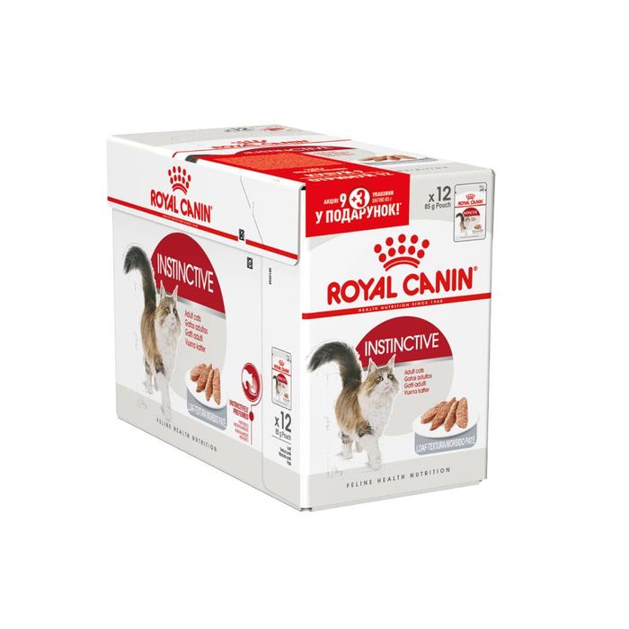 Влажный корм для кошек Royal Canin Instinctive Loaf pouch 9+3 шт х 85 г - masterzoo.ua