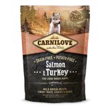 Сухий корм для цуценят та молодих собак великих порід (вагою від 25 кг) Carnilove Salmon & Turkey Large Breed Puppy 1,5 кг (лосось та індичка)
