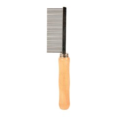 Расчёска Trixie с деревянной ручкой и средним зубом 18 см - rds - masterzoo.ua
