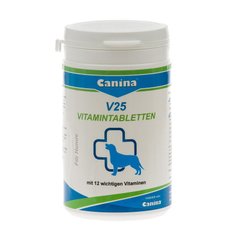 Витамины для собак Canina «V25» 60 таблеток, 200 г (мультивитамин) - masterzoo.ua