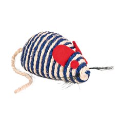 Игрушка для кошек Trixie Мышка с погремушкой 10 см (сизаль) - masterzoo.ua