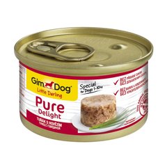 Вологий корм для собак GimDog LD Pure Delight 85 г (тунець та яловичина) - masterzoo.ua
