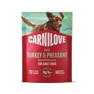 Вологий корм для собак Carnilove Adult Pate 300 г - індичка, фазан та листя малини - masterzoo.ua