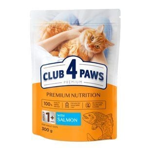 Сухой корм для кошек Club 4 Paws Premium 300 г - лосось - masterzoo.ua