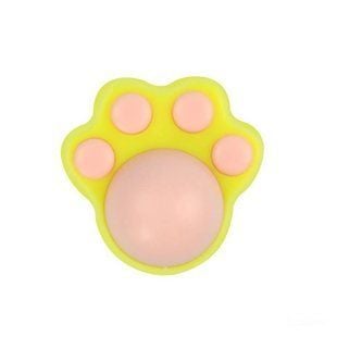 Іграшка для котів Pet Fun Кулька-лизун Лапка - жовтий - masterzoo.ua