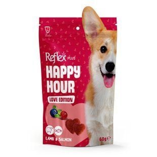 Лакомство для собак Reflex Plus Happy Hour Love Edition 60 г - ягненок и лосось - masterzoo.ua
