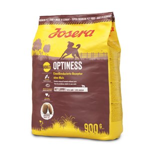 Сухой корм для собак Josera Optiness 900 г - ягненок - masterzoo.ua