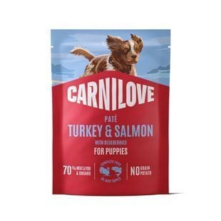 Вологий корм для цуценят Carnilove Puppies Pate 300 г - індичка, лосось та лохина - masterzoo.ua