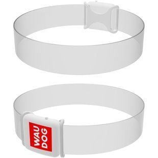 Waudog Led ошейник для собак S - прозрачный с подсветкой - masterzoo.ua