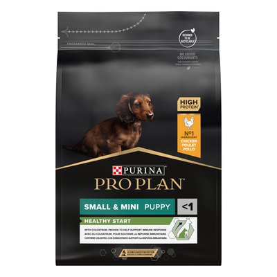 Сухий корм для цуценят та молодих собак дрібних порід Pro Plan Puppy Small & Mini 3 кг (курка) - masterzoo.ua