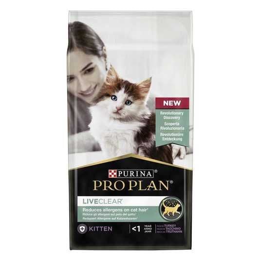 ≡ Сухой корм для котят Pro Plan LiveClear Kitten 1,4 кг - индейка