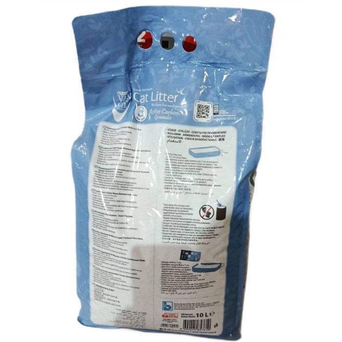 Бентонитовый наполнитель для кошачьего туалета Van Cat Active Carbon Granules Cat 10 л - без аромата - masterzoo.ua