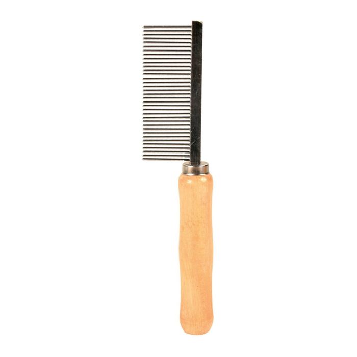 Расчёска Trixie с деревянной ручкой и средним зубом 18 см - rds - masterzoo.ua