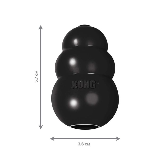 Игрушка для собак груша-кормушка Kong Extreme 5,7 см S - masterzoo.ua