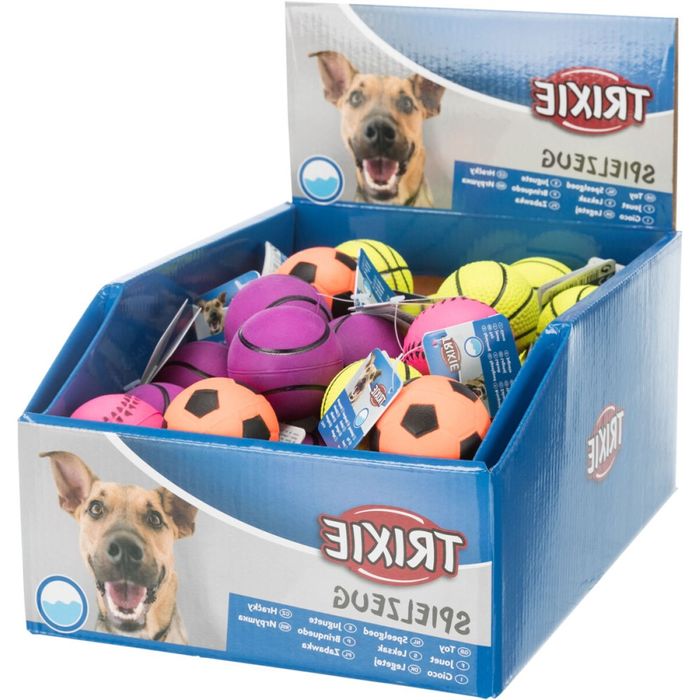 Іграшка для собак Trixie М'яч d=3,8 см / d=4,5 см (спінена гума, кольори в асортименті) - masterzoo.ua